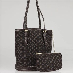 Louis Vuitton Mini Lin PM Bucket Bag with Wristlet